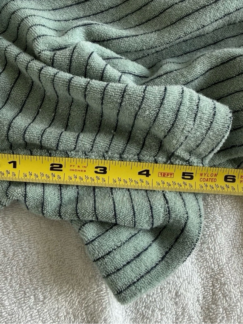 American Eagle Sofa Surfin Terry Striped Lounge Shorts Green Men’s Size XL - Picture 4 of 6